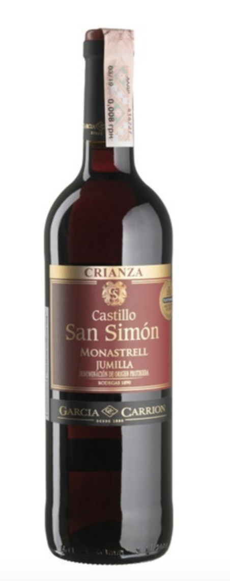 Вино Castillo San Simon Crianza сухе червоне 12.5% 0.75 л